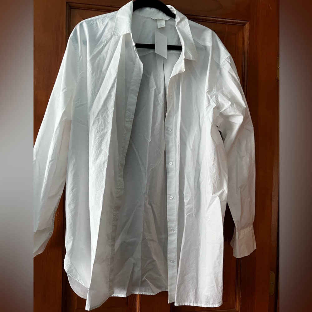 H&M White Button Down Shirt